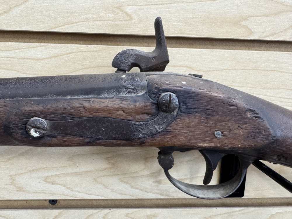 U.S. HARPERS FERRY M.1840/42 CONVERTED PERCUSSION MUSKET READ DESC-img-5