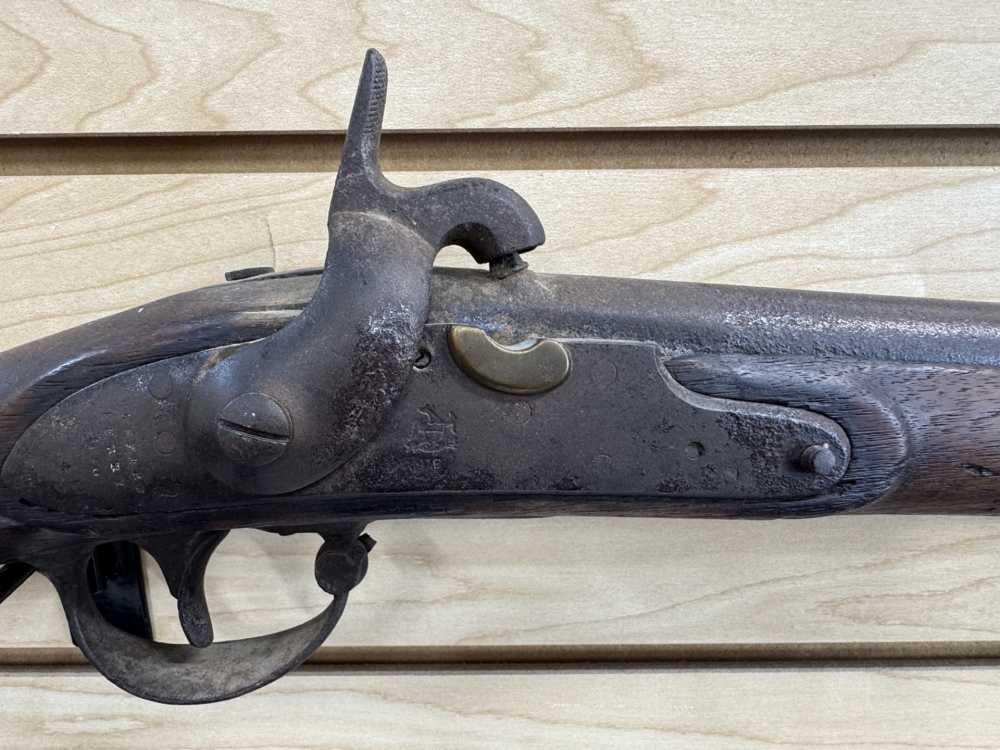 U.S. HARPERS FERRY M.1840/42 CONVERTED PERCUSSION MUSKET READ DESC-img-2