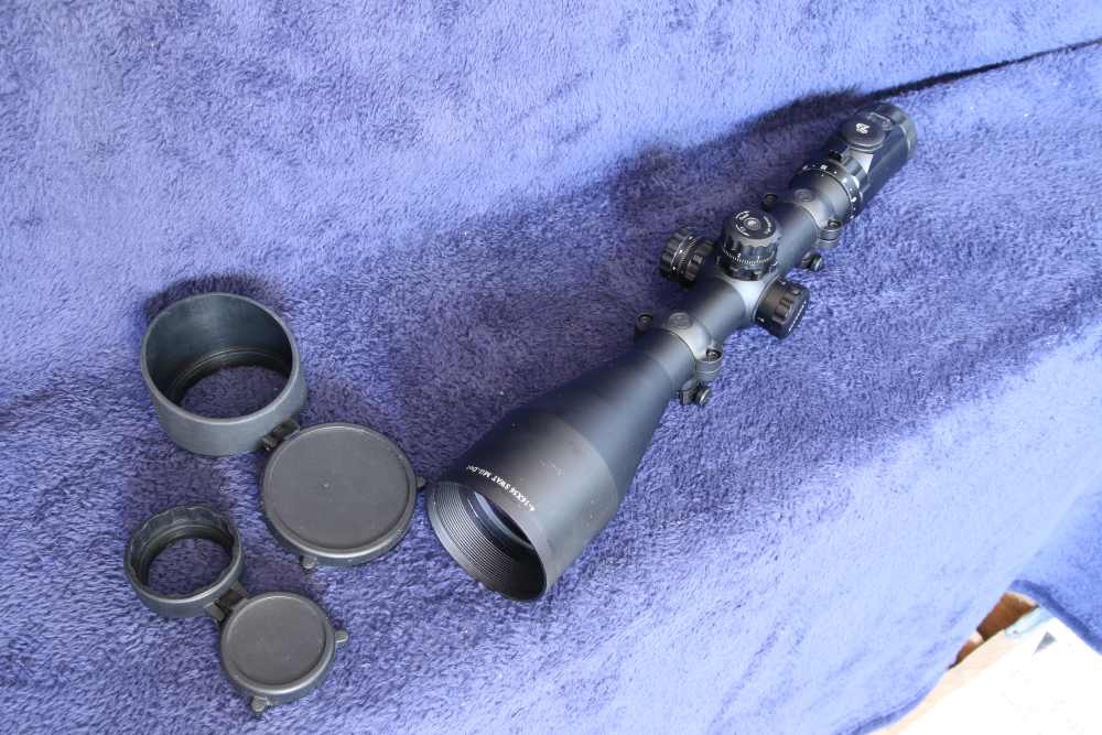 Like New ACCUSHOT 4-16x56 SWAT Mil-Dot Rifle Scope Leupold Rings NO RESERVE-img-0