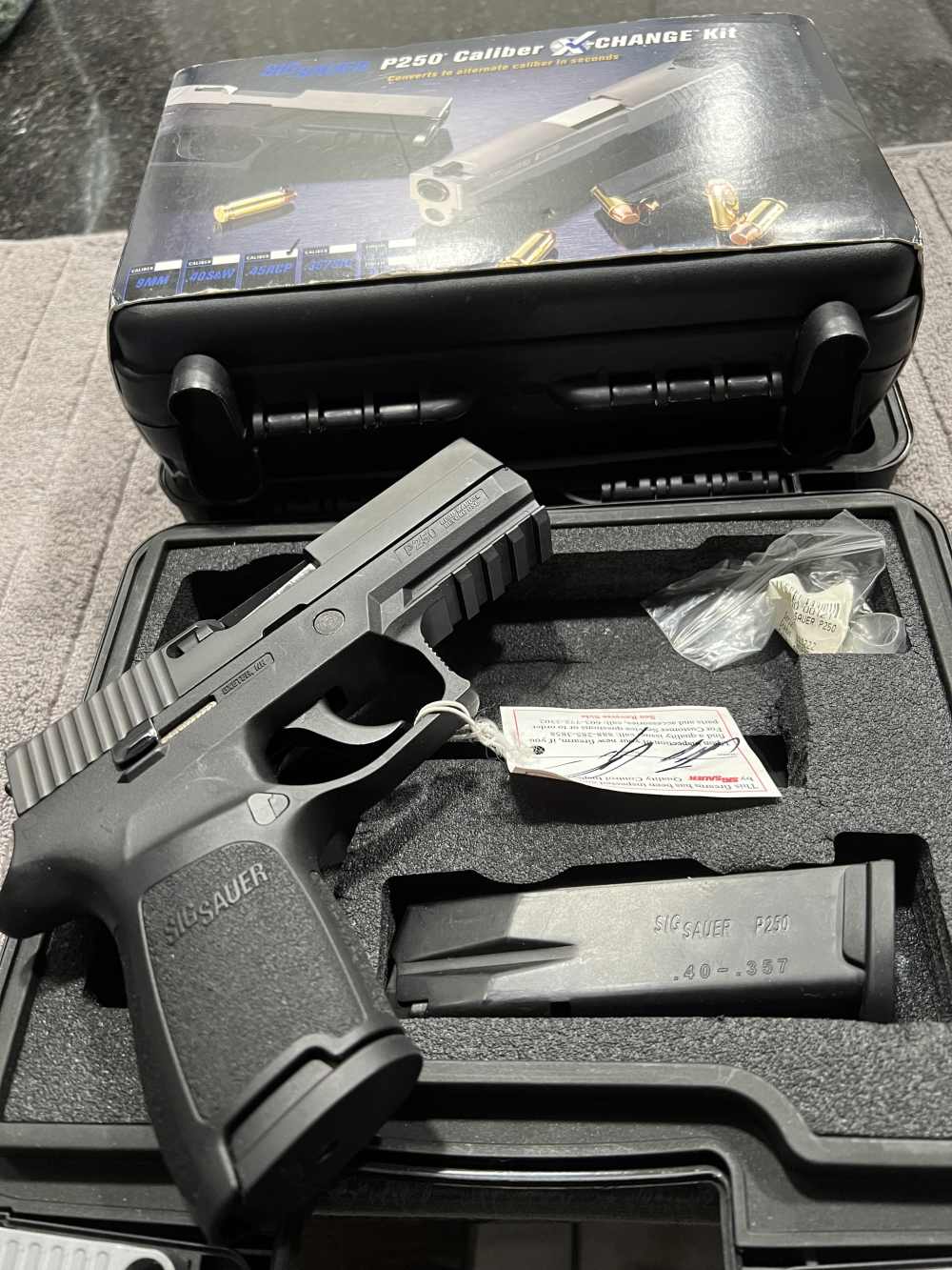 Sig 250 .40   With .45 conversion kit-img-0