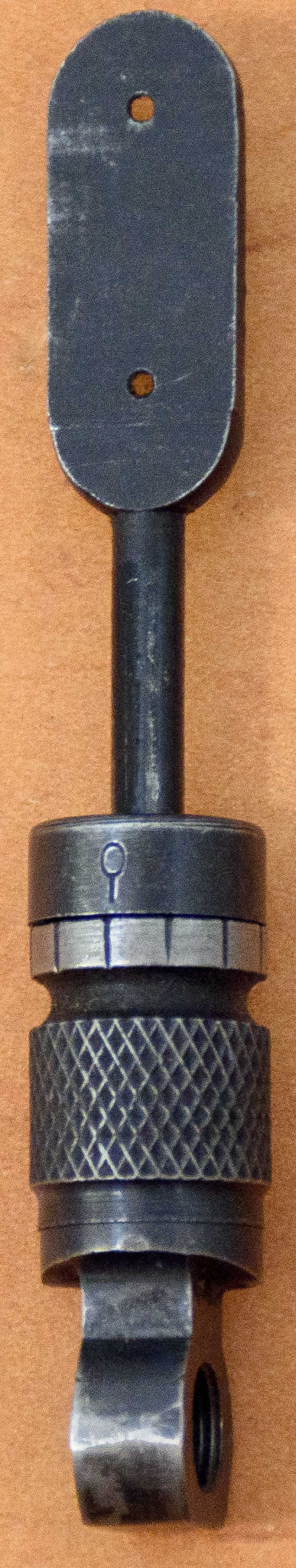 Rare Johnson Model 1941 Light Machine Gun Rear Sight Staff with Aperture-img-1