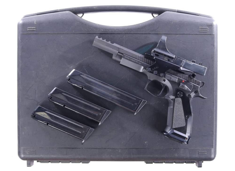 CZ USA CZ75 Tactical Sport Czechmate 9mm Luger Pistol 5.23" w/C-MORE (XX)-img-0