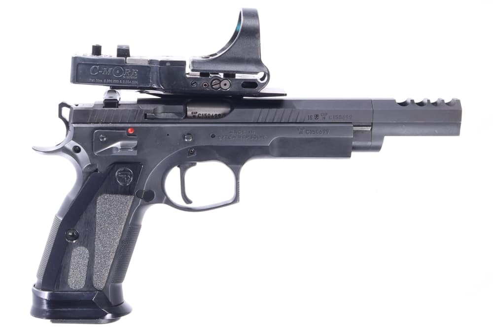 CZ USA CZ75 Tactical Sport Czechmate 9mm Luger Pistol 5.23" w/C-MORE (XX)-img-3