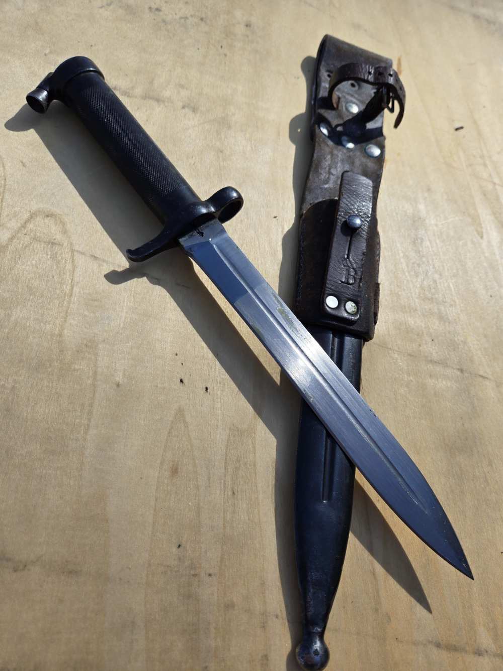 Swedish Military Mauser bayonet extra fine condition original frog-img-24