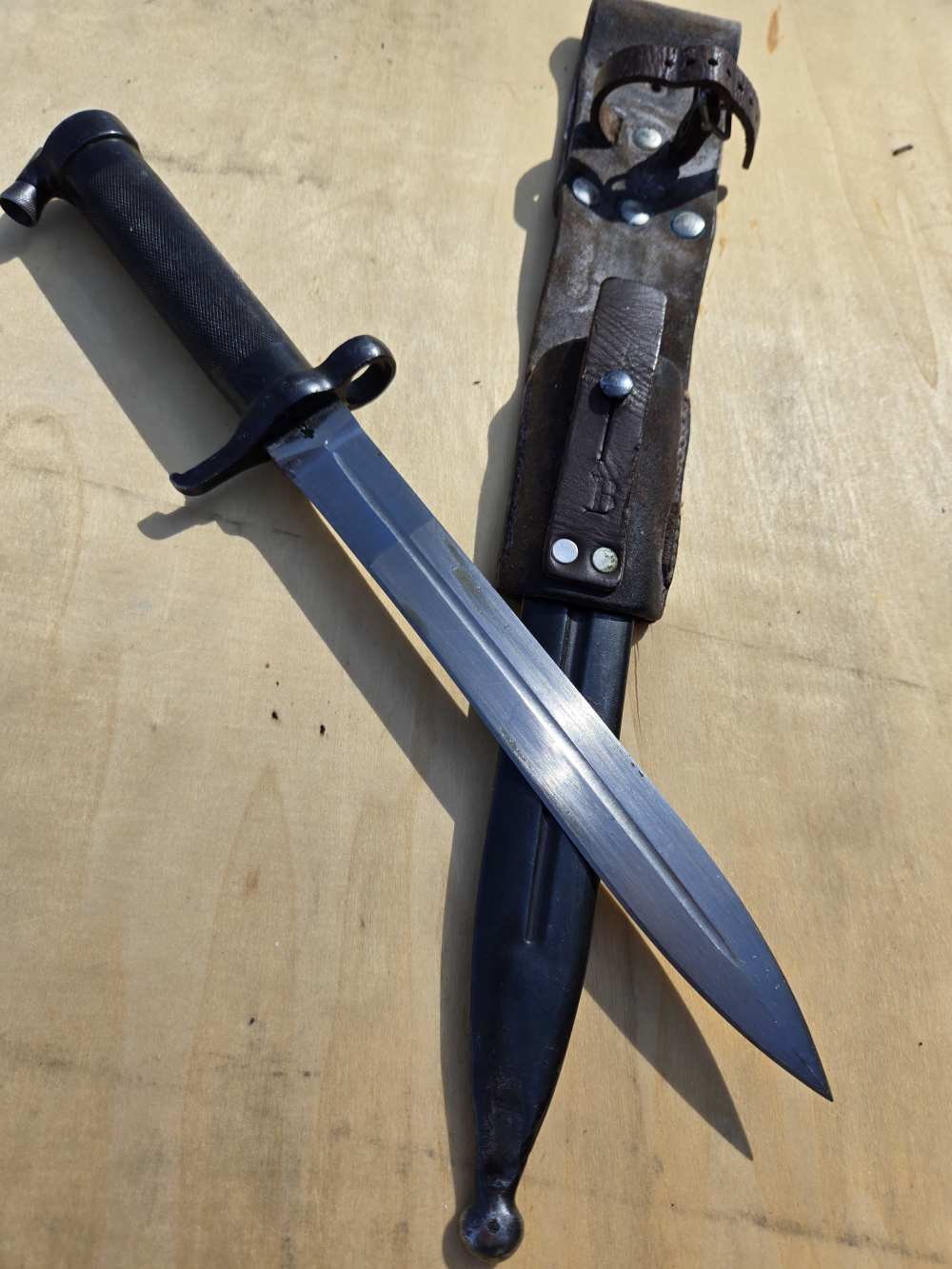 Swedish Military Mauser bayonet extra fine condition original frog-img-30