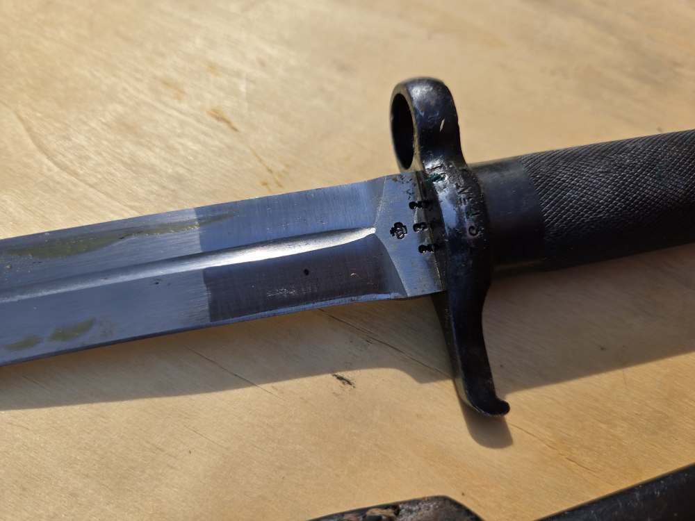 Swedish Military Mauser bayonet extra fine condition original frog-img-12
