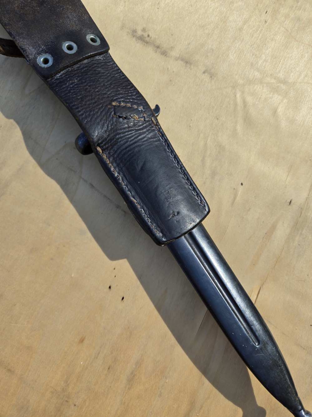 Swedish Military Mauser bayonet extra fine condition original frog-img-9