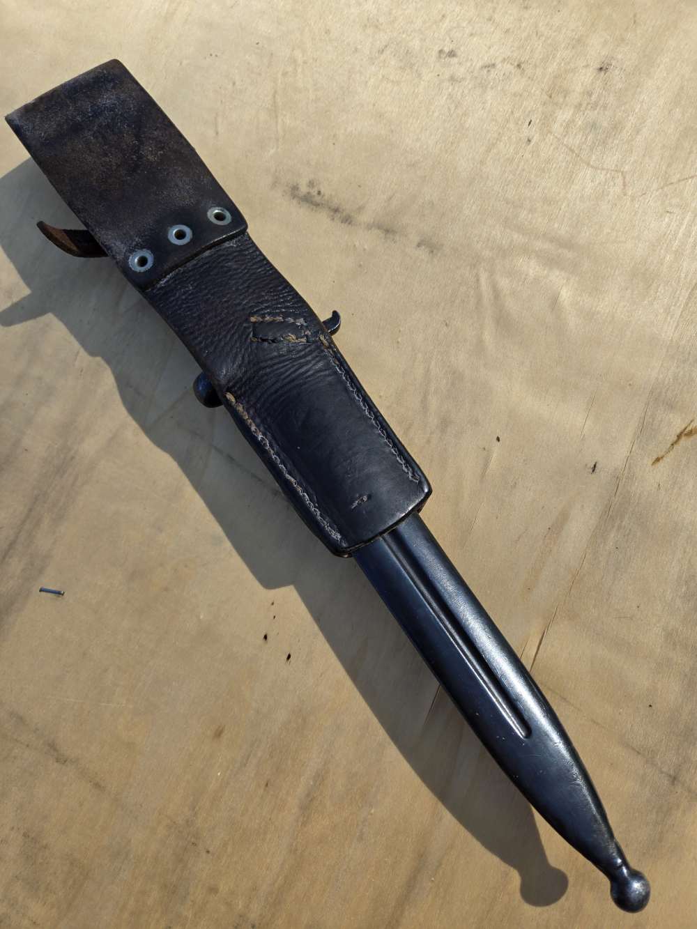 Swedish Military Mauser bayonet extra fine condition original frog-img-5