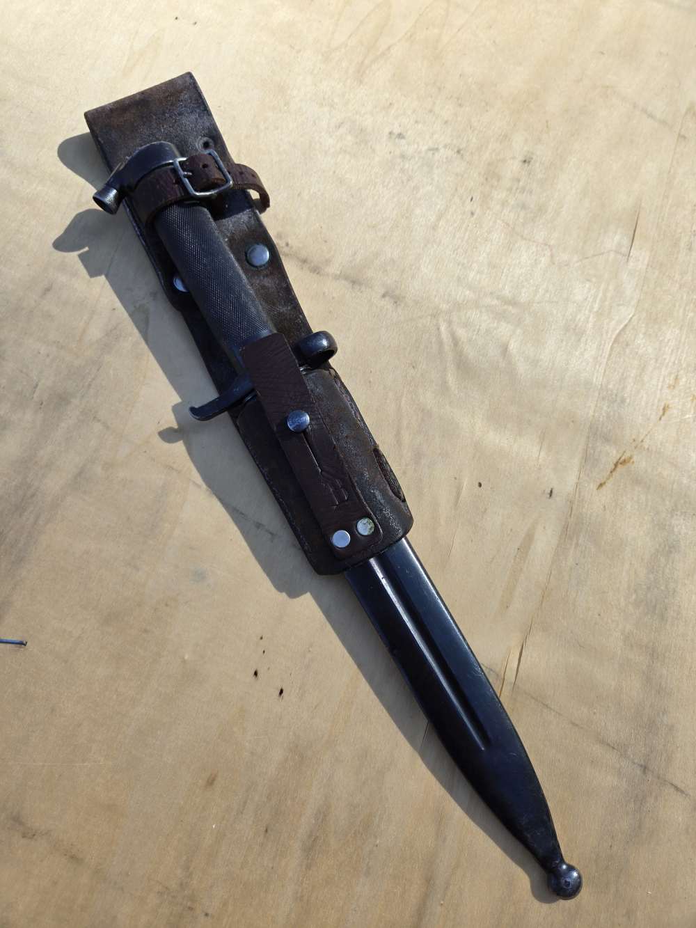 Swedish Military Mauser bayonet extra fine condition original frog-img-0