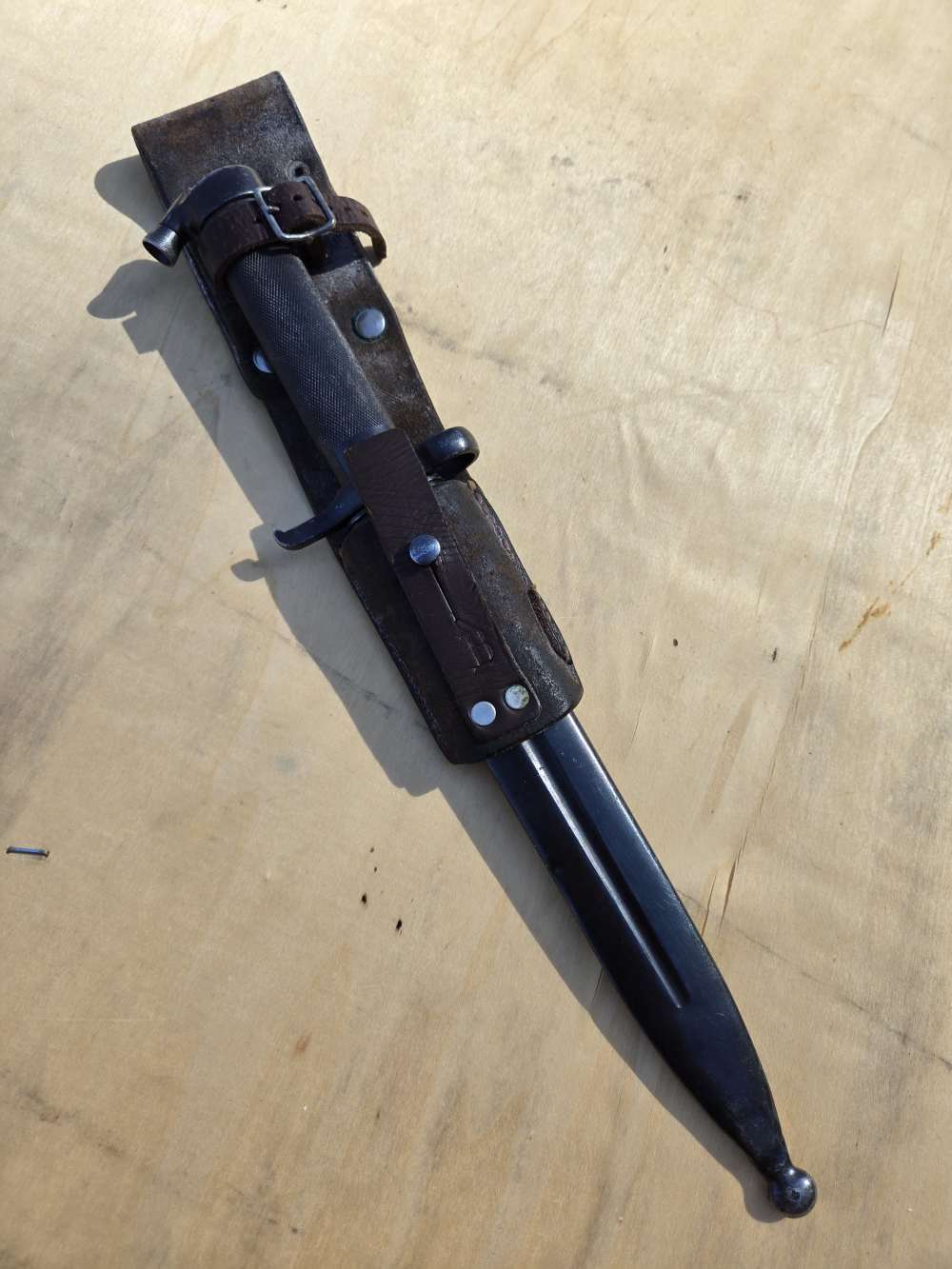 Swedish Military Mauser bayonet extra fine condition original frog-img-34