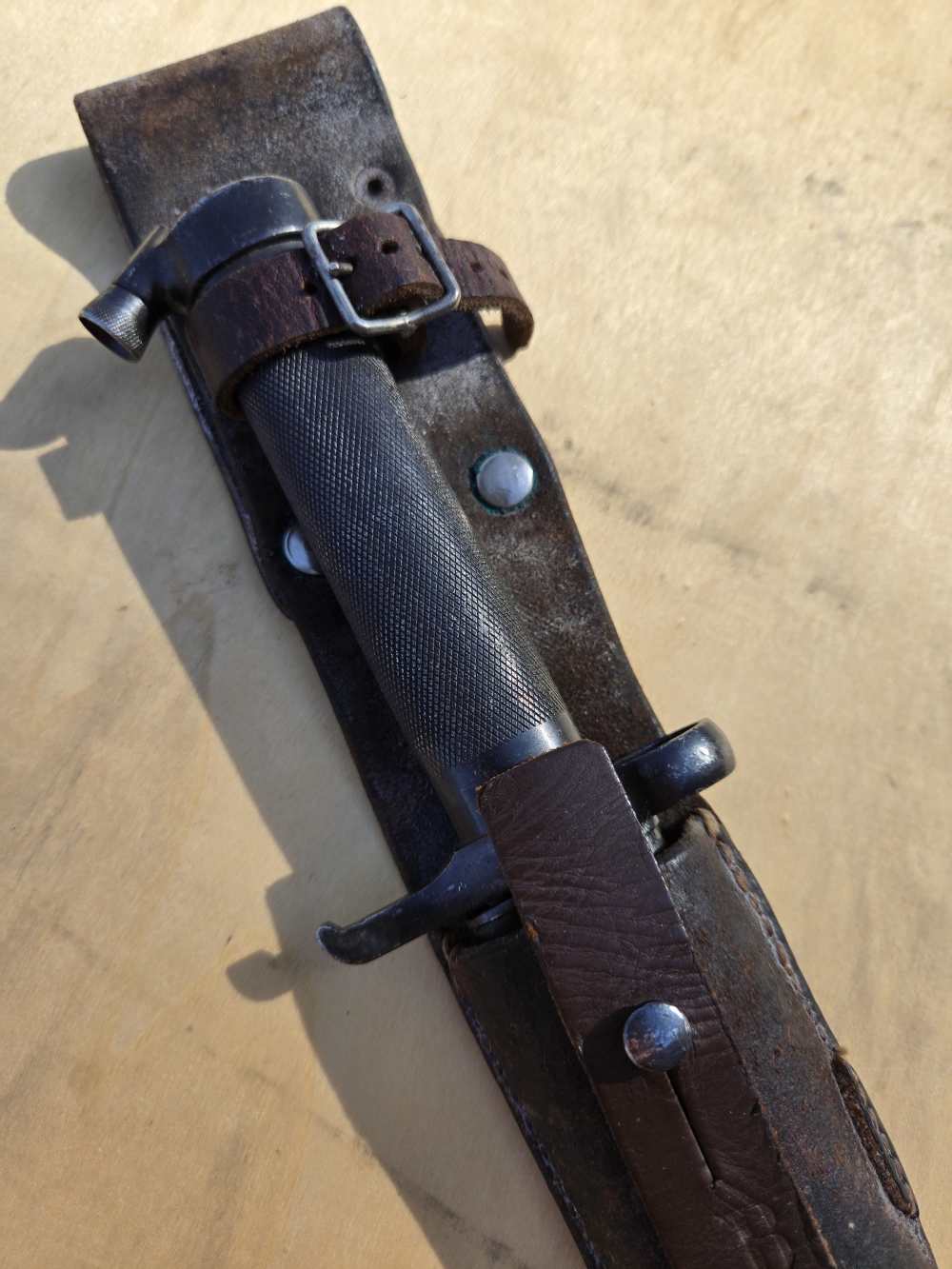 Swedish Military Mauser bayonet extra fine condition original frog-img-2