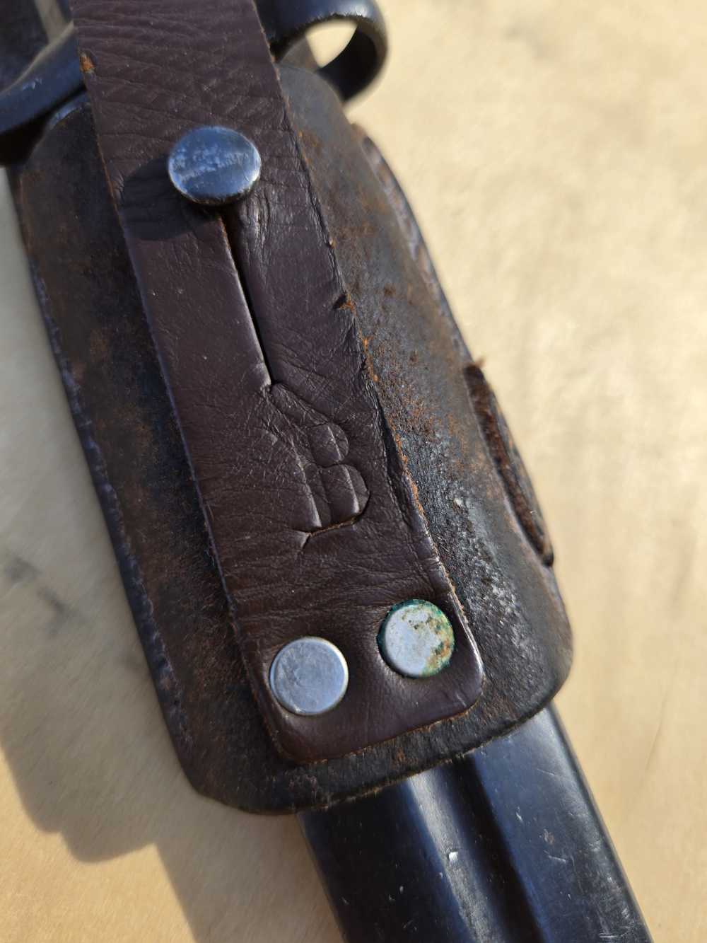 Swedish Military Mauser bayonet extra fine condition original frog-img-3