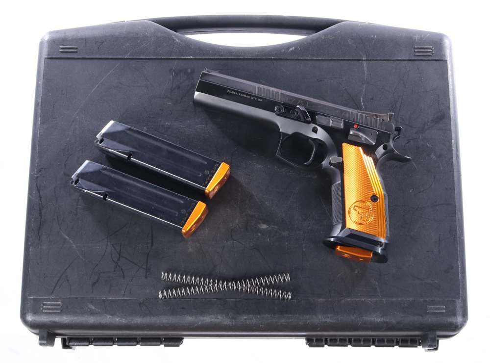 CZ USA CZ75 Tactical Sport Orange 9mm Luger Pistol 5.20" 20rd w/Ammo (XX) -img-1