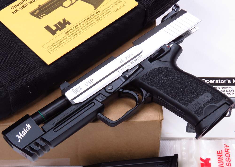 GRAIL H&K - NEARLY NEW FIRST YEAR 1997 USP MATCH 45 Two Tone SS W/ Orig Bag-img-38