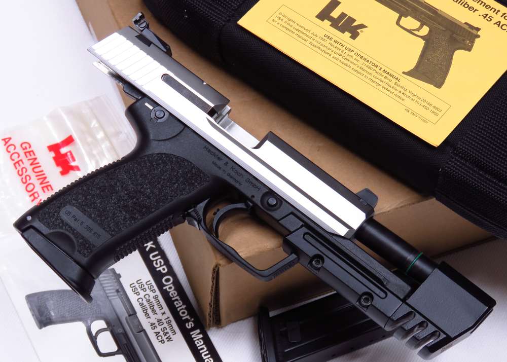 GRAIL H&K - NEARLY NEW FIRST YEAR 1997 USP MATCH 45 Two Tone SS W/ Orig Bag-img-37