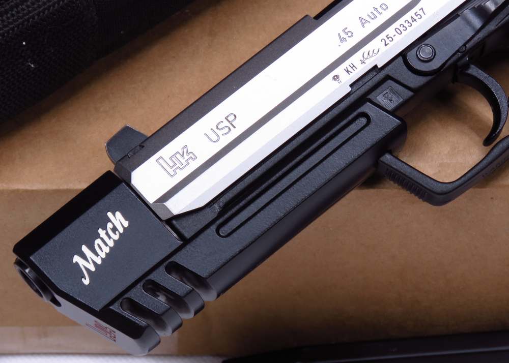 GRAIL H&K - NEARLY NEW FIRST YEAR 1997 USP MATCH 45 Two Tone SS W/ Orig Bag-img-8