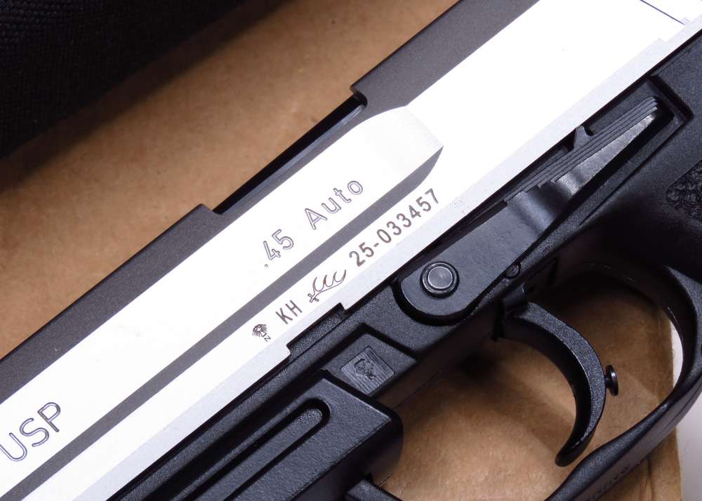 GRAIL H&K - NEARLY NEW FIRST YEAR 1997 USP MATCH 45 Two Tone SS W/ Orig Bag-img-12