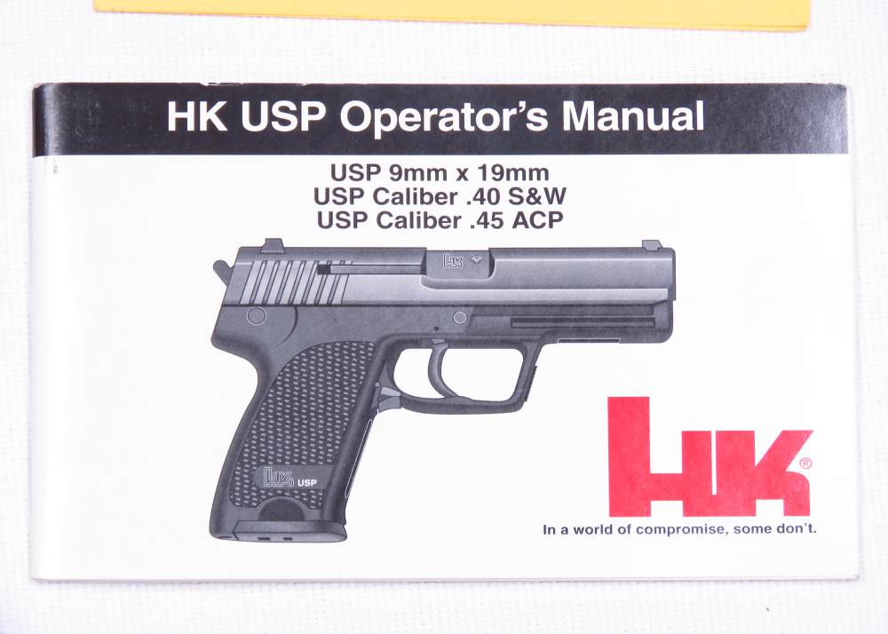 GRAIL H&K - NEARLY NEW FIRST YEAR 1997 USP MATCH 45 Two Tone SS W/ Orig Bag-img-44