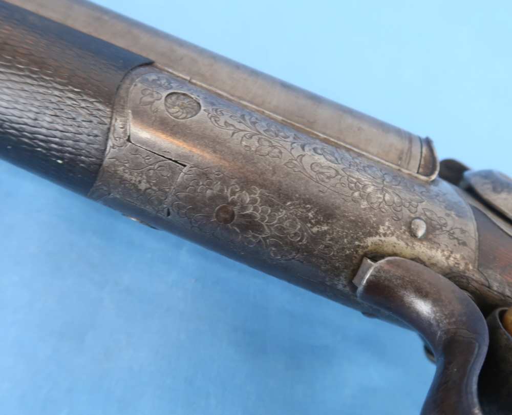 German Carl Bressel Double 16 Ga Pinfire Engraved Antique 1860-1890-img-52