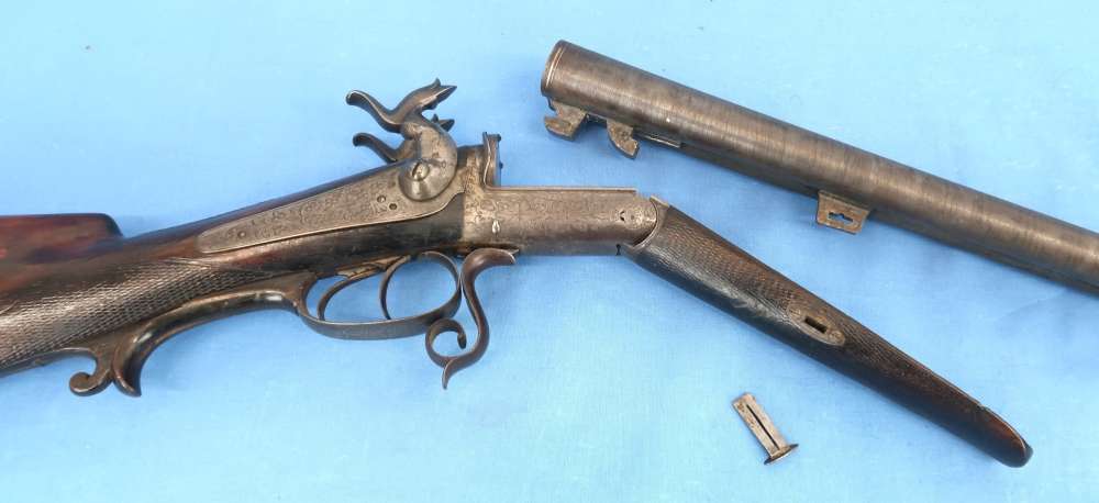 German Carl Bressel Double 16 Ga Pinfire Engraved Antique 1860-1890-img-63