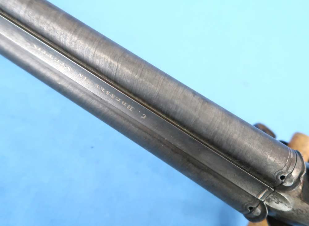 German Carl Bressel Double 16 Ga Pinfire Engraved Antique 1860-1890-img-39