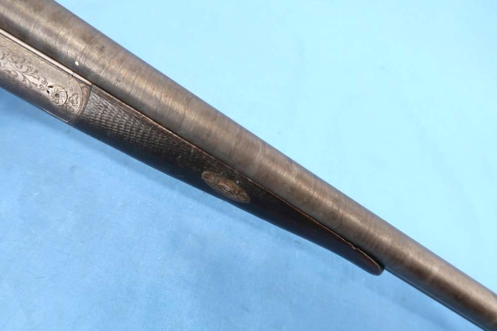 German Carl Bressel Double 16 Ga Pinfire Engraved Antique 1860-1890-img-11