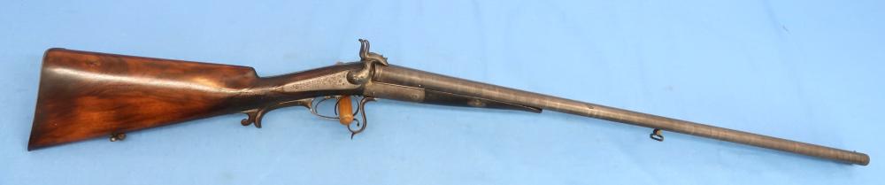 German Carl Bressel Double 16 Ga Pinfire Engraved Antique 1860-1890-img-1