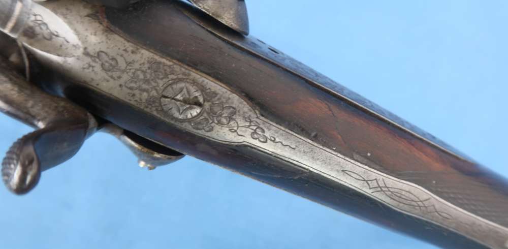 German Carl Bressel Double 16 Ga Pinfire Engraved Antique 1860-1890-img-37