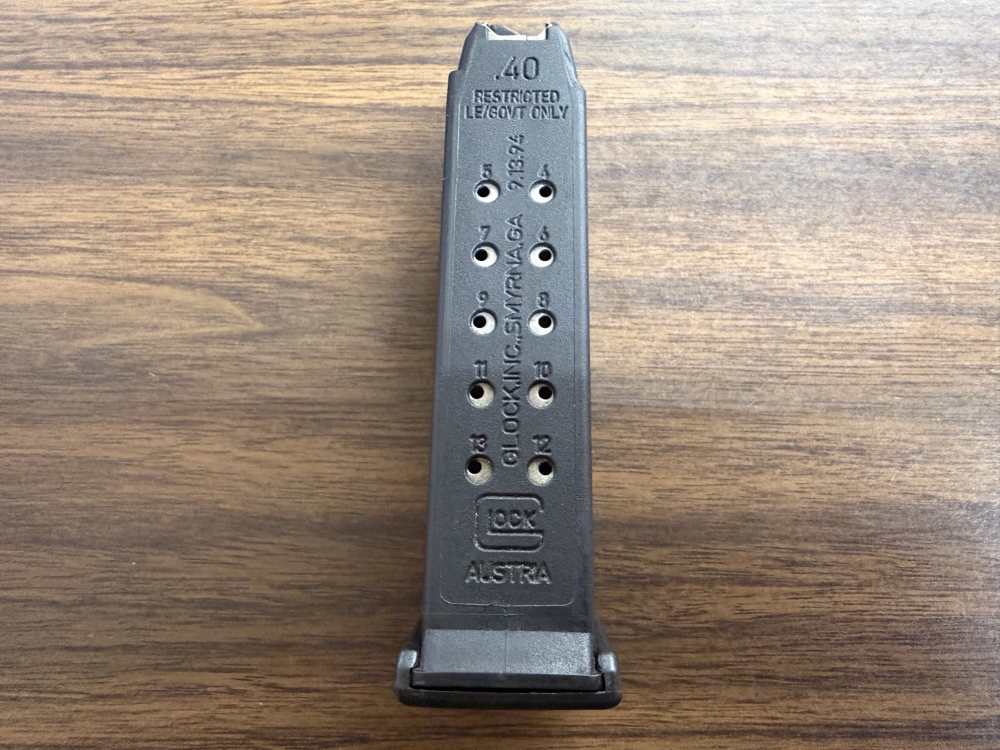 Glock 23 Ban Era LE Government Restricted .40S&W Magazine 13-Round-img-0