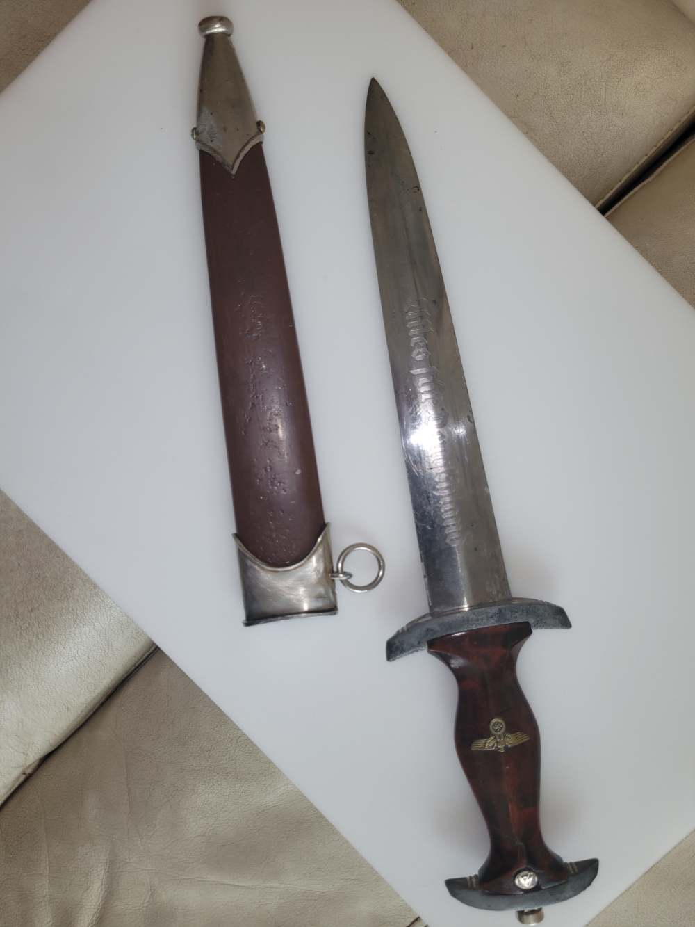 Original SA Dagger. WW2. A FAIRY RARE Manufacturer, Friedrich Aug.Schmitz-img-0