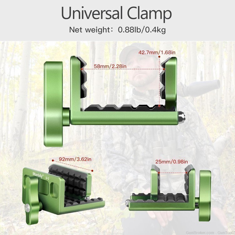 GTZ Manbily Shooting Rest Saddle Clamp-img-1
