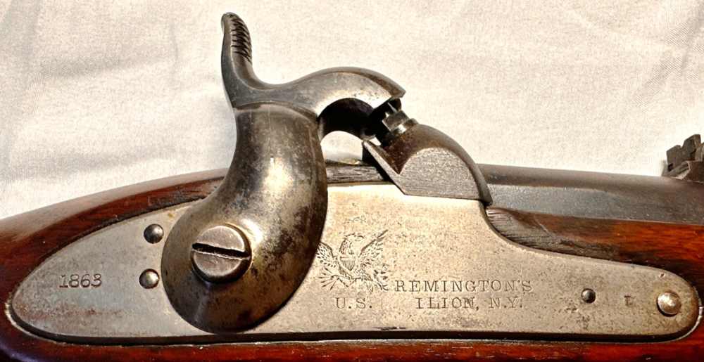 Fine Civil War Remington M1862 Zouave Rifle, Mfrd 1863, with Bayonet & Frog-img-4