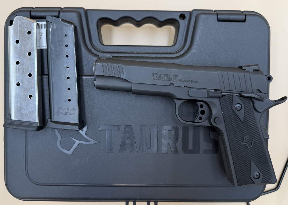Taurus PT-1911 .45 ACP Pistol, Black (2026-00740)-img-0