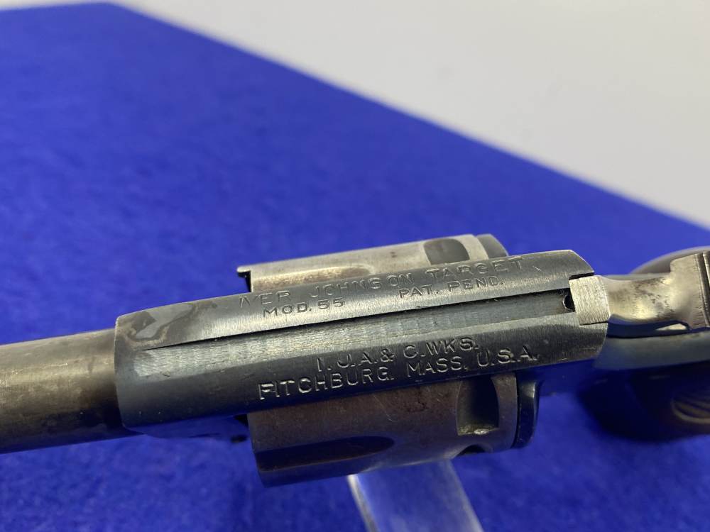 1955 Iver Johnson 55 Target .22LR 6" *8-SHOT REVOLVER WITH OWLS HEAD GRIPS*-img-20