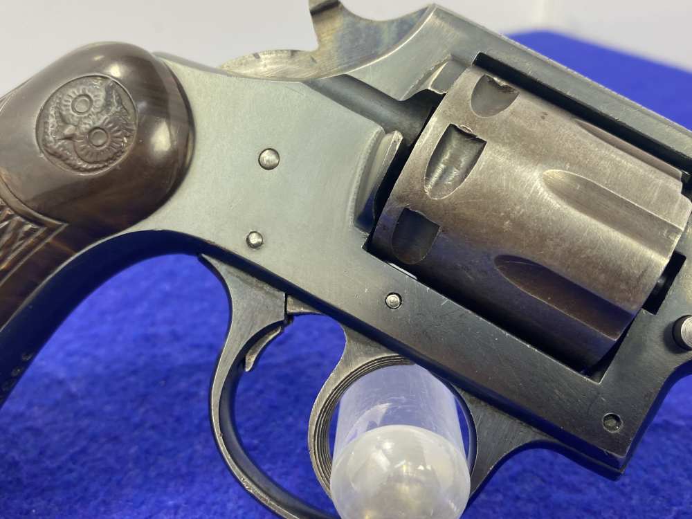 1955 Iver Johnson 55 Target .22LR 6" *8-SHOT REVOLVER WITH OWLS HEAD GRIPS*-img-13