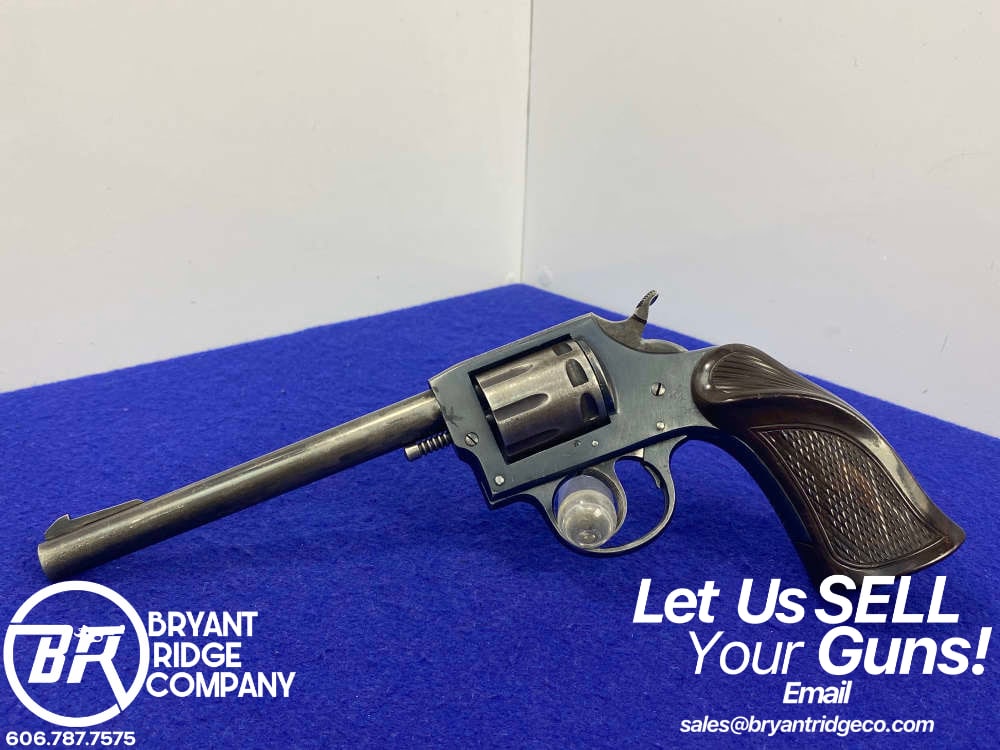 1955 Iver Johnson 55 Target .22LR 6" *8-SHOT REVOLVER WITH OWLS HEAD GRIPS*-img-0