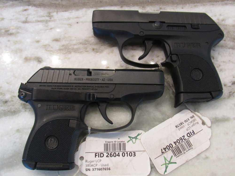 Pkg of Two Ruger LCP 380 auto Pistols $.01 No Reserve-img-0