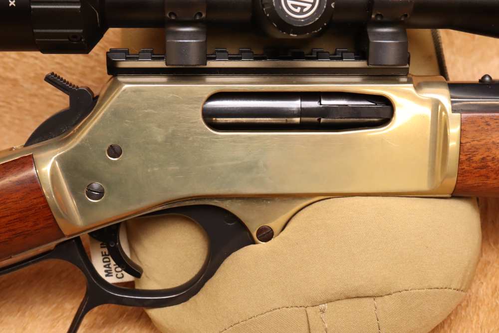 Henry H010B Big Boy .45-70 22" Brass and Blued Lever-Action Rifle w/ Scope-img-5