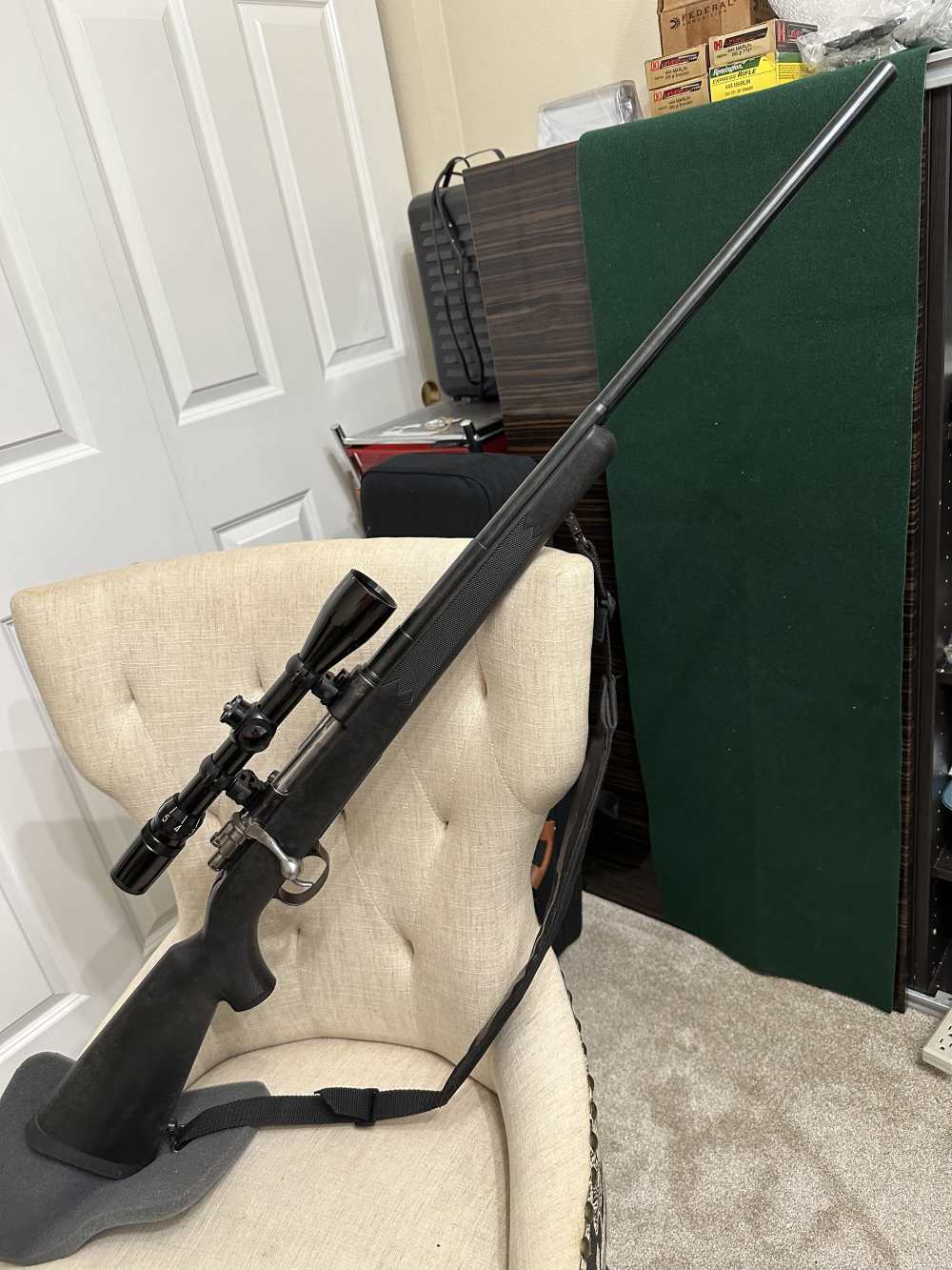 8mm Mauser Sporter Hunting Rifle Composite Stock+ Bushnell 3-9 Banner Scope-img-0