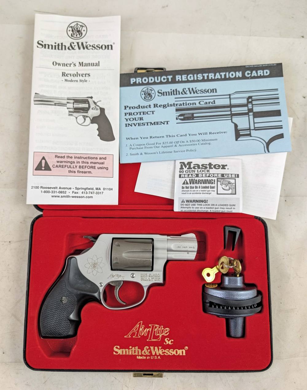 1999 Smith & Wesson 331 2" 32 H&R Mag Scandium Titanium AirLite Sc S&W-img-3