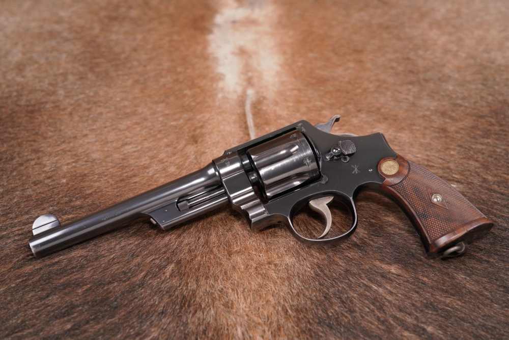 British Smith & Wesson S&W .455 Mark II 1st Model Triple Lock Revolver C&R-img-2