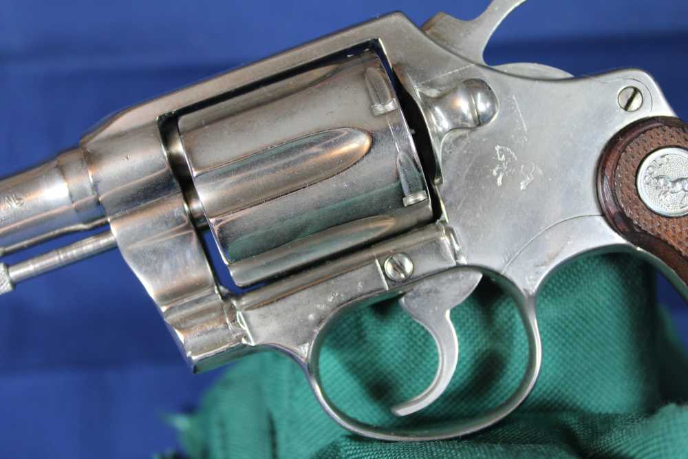 Colt Detective Spl, cal 38 Spl, rare 3” barrel, rare nickel, made 1970, C&R-img-3