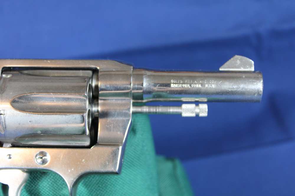 Colt Detective Spl, cal 38 Spl, rare 3” barrel, rare nickel, made 1970, C&R-img-11