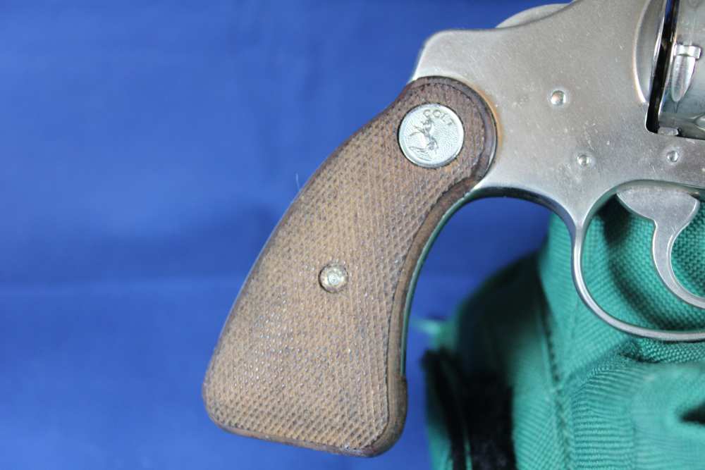 Colt Detective Spl, cal 38 Spl, rare 3” barrel, rare nickel, made 1970, C&R-img-8