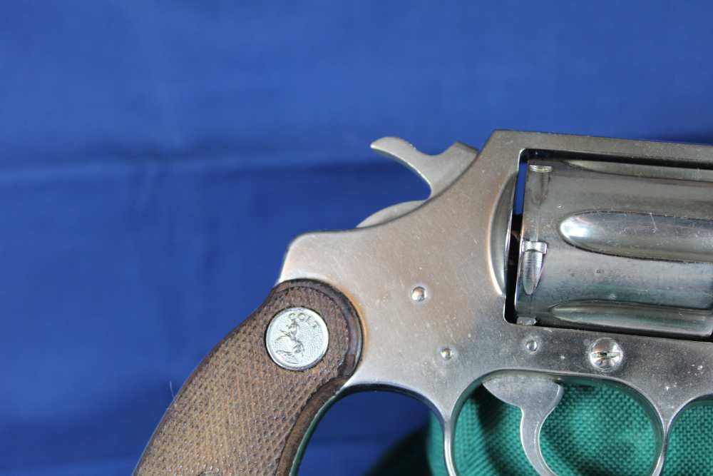 Colt Detective Spl, cal 38 Spl, rare 3” barrel, rare nickel, made 1970, C&R-img-9