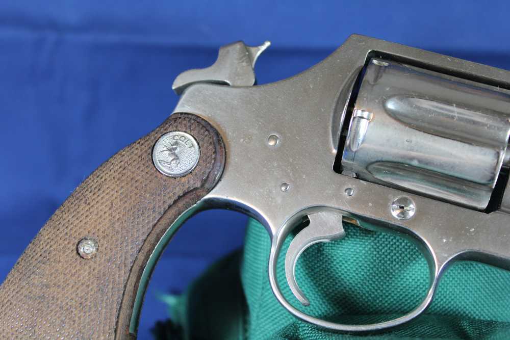 Colt Detective Spl, cal 38 Spl, rare 3” barrel, rare nickel, made 1970, C&R-img-6