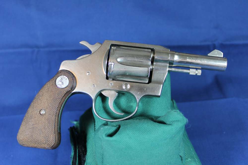 Colt Detective Spl, cal 38 Spl, rare 3” barrel, rare nickel, made 1970, C&R-img-7