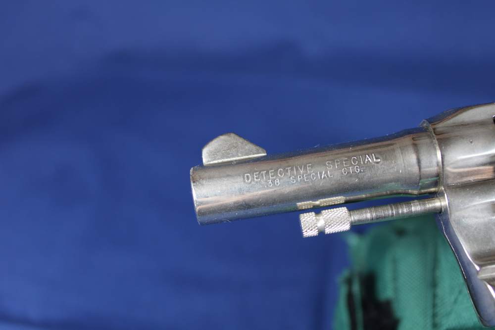 Colt Detective Spl, cal 38 Spl, rare 3” barrel, rare nickel, made 1970, C&R-img-37