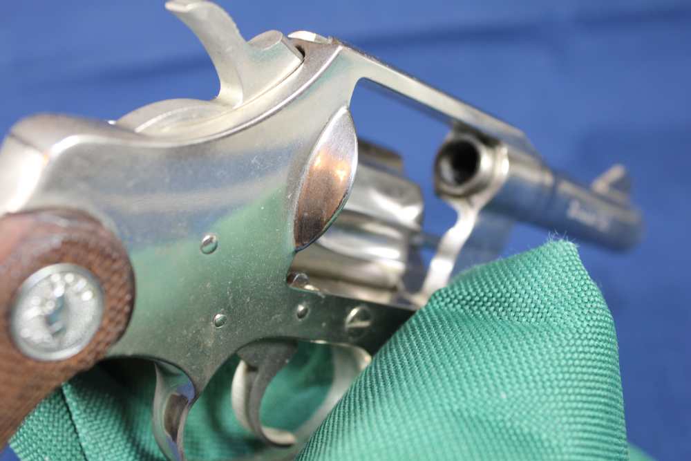 Colt Detective Spl, cal 38 Spl, rare 3” barrel, rare nickel, made 1970, C&R-img-35