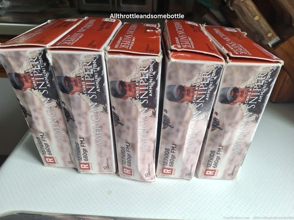 (60) rounds 12.7x108 680 Grain FMJ Chris Kyle American Sniper – 10 Round -img-4